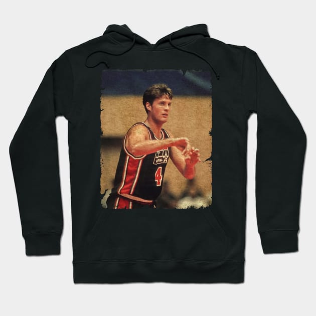 Christian Laettner #4 on Team USA Hoodie by Wendyshopart